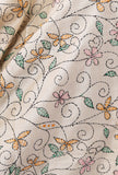 Turvi hand embriodered kantha silk dupatta
