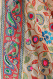 Urmila hand embroidered kantha silk dupatta