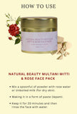 Natural Beauty Multani Mitti & Rose Face Pack