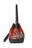 Red Kalamkari Bucket Bag