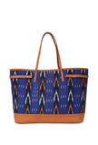 Blue Ikat Tote Bag