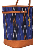 Blue Ikat Tote Bag