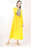 Marigold Yellow Angrakha Maxi Dress