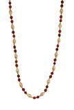 Gold-Plated Dholki Beads and Rudraksh Necklace