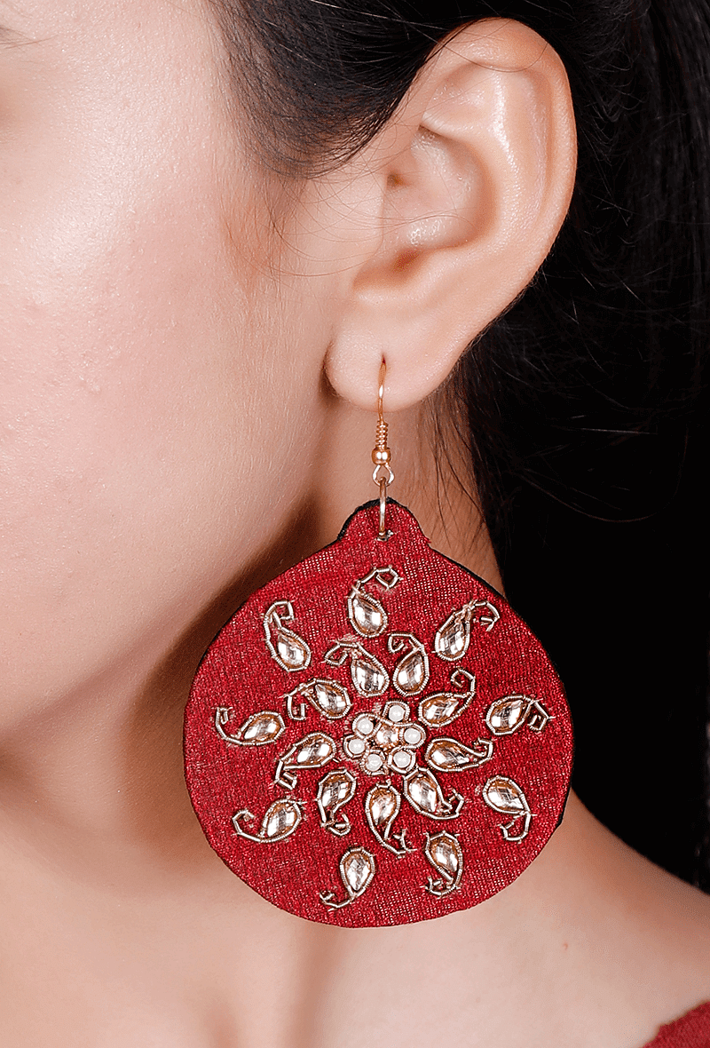 Silk earrings deals