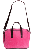 Pink Suede Kullu Patti Laptop Bag