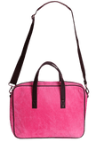 Pink Suede Kullu Patti Laptop Bag