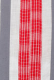 Off White Gamcha Cotton Long Kurta