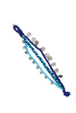 Blue Threaded German Silver Bracelet