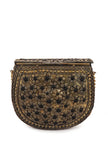 Aaftab Antique Brass Finish Sling Bag (5.2"x4.6"x1")