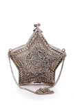 Raqs Silver Finished Sling Bag (6.2"x6"x1.5")