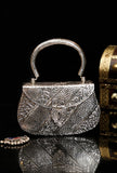 Khwabeeda Silver Plated Brass Hand Clutch (7"x4.6"x1.8")