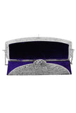 Nargis Brass Silver Plated Sling Bag (8"x6.5"x1.7")