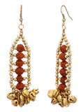 Ghungroo Rudraksha Gold Finish Earrings
