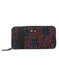 Red-Blue Ajrakh Wallet (7.5"x0.5"x4")