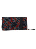 Red-Blue Ajrakh Wallet (7.5"x0.5"x4")