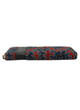 Red-Blue Ajrakh Wallet (7.5"x0.5"x4")