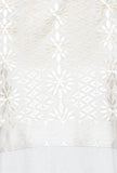 Pale Grey Kurta With Kantha Embroidered Yoke