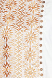 White Cotton Kurta With Floral Kantha Embroidery
