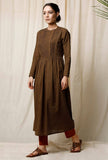 Mehendi Cotton Slub Kurta