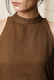 Modern halter neck kurta
