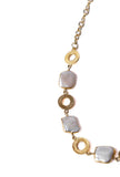 Helena Gold Plated Pearl Necklace