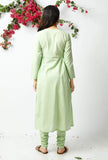Summer-friendly pintuck cotton kurta