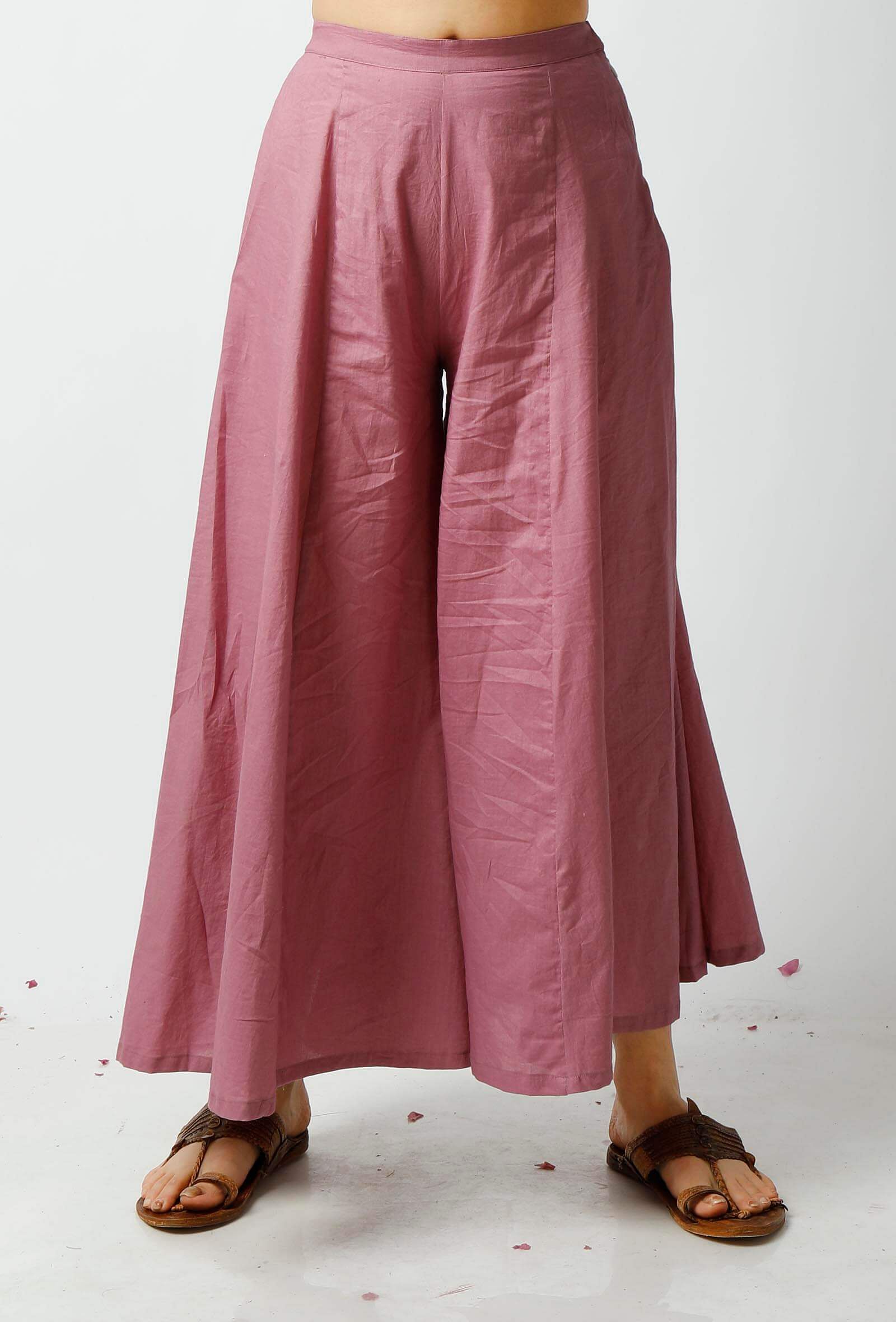 Cotton palazzo pants online deals