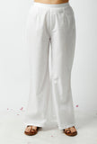Set of 2: The Captivating White Kota Kurta Matched with White Cotton Pants