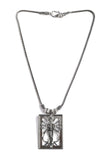 German Silver Tribal Man Necklace
