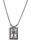 German Silver Tribal Man Necklace