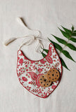 Royal Red Bamboo Fabric Printed Bib