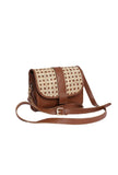 Handwoven Cane Sheet Small Sling Bag