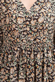 Black And Beige Kalamkari Cotton Kurta (without Palazzo)