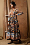 Vibrant Kalamkari cotton anarkali kurta