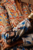 Block-printed anarkali kurta in cotton