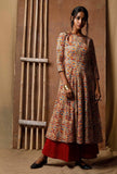 Kalidar Kalamkari Cotton Kurta