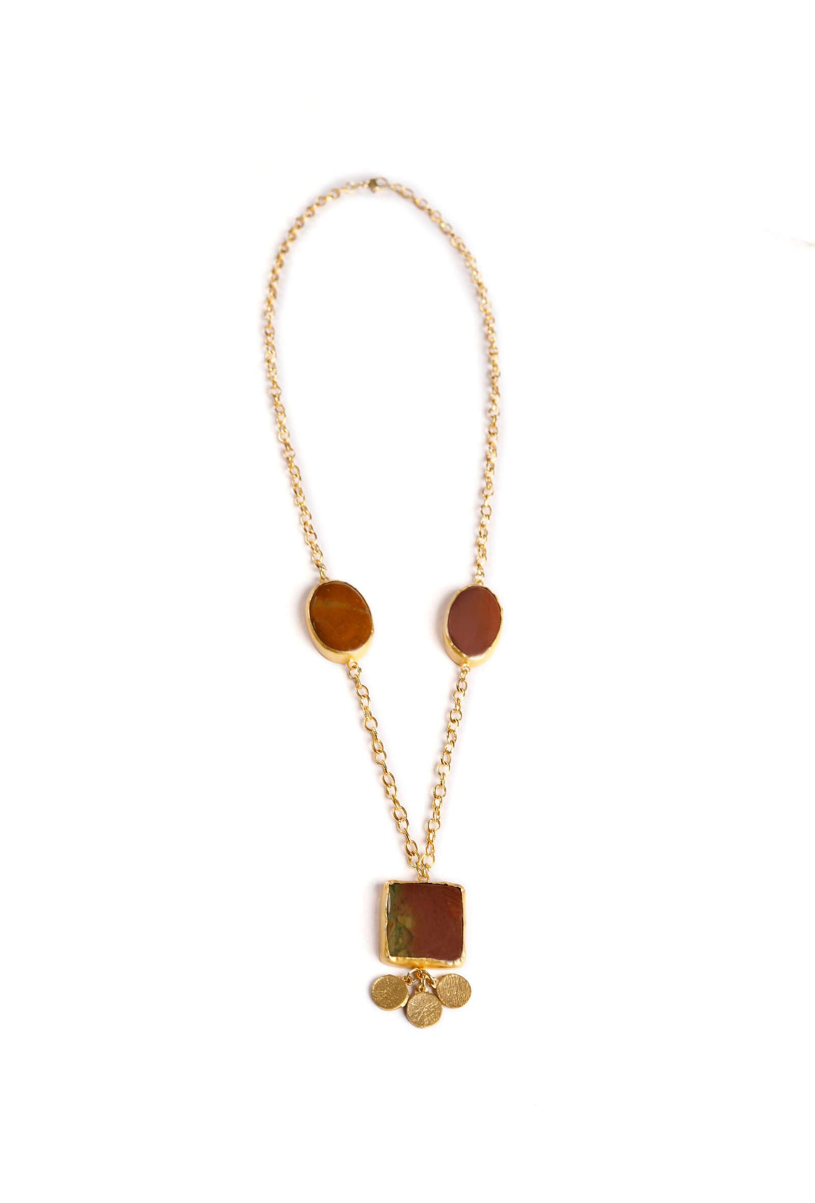 Athena Gold-Plated Brass Necklace