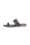 Black Cruelty Free Leather Sandals