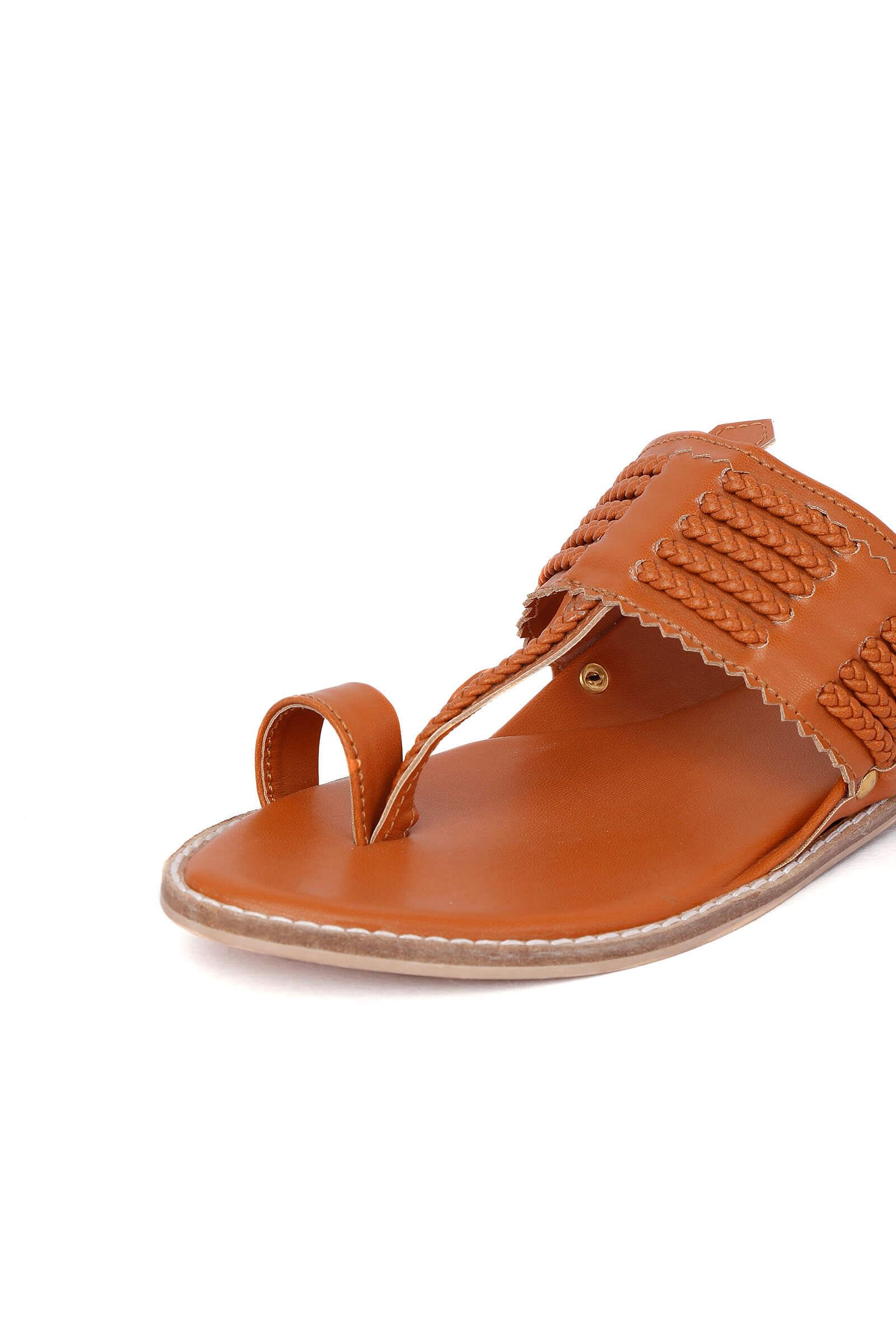 Tan Cruelty-Free Leather Sandals