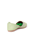 Jaan-e-mann Zari Embroidered Green Juttis