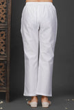 White Chanderi Pants