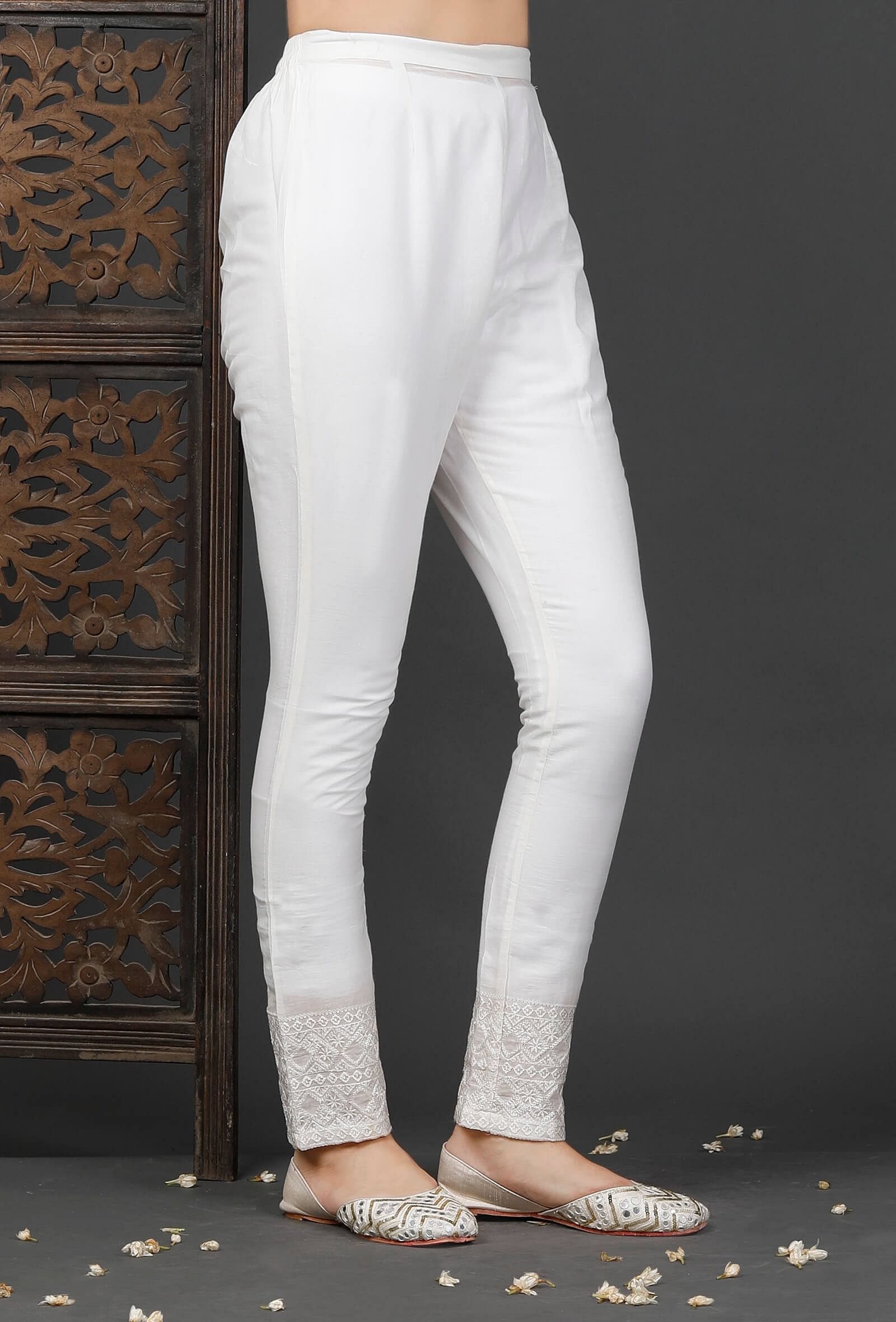 Piroh Pants  Buy Piroh Womens Cotton Solid Straight Trouser Pant White  Online  Nykaa Fashion