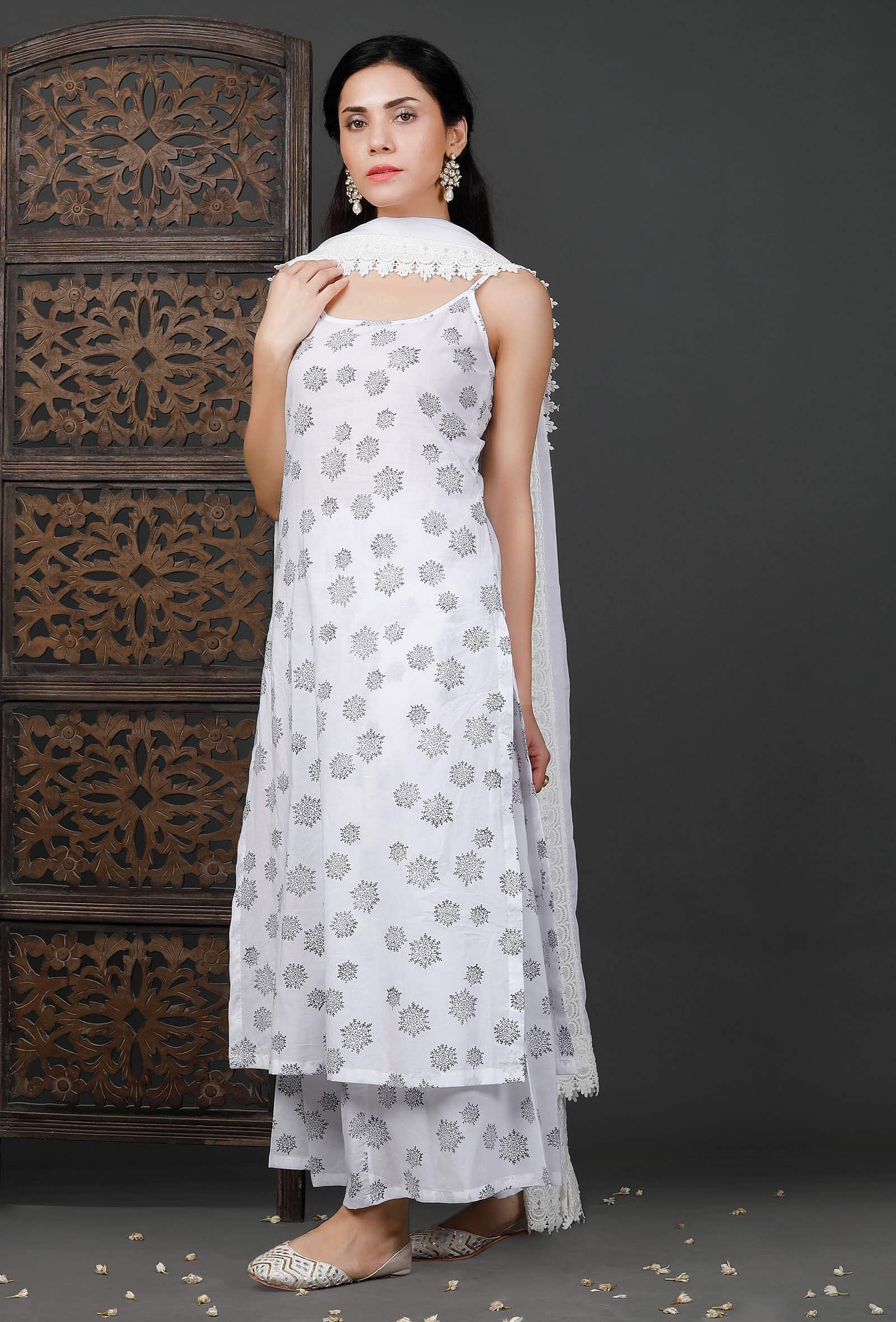 Buy Strappy Black Chikankari Short kurti for Women Online - by Nibs Tog