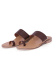 Brown Cruelty-Free Leather Sandals