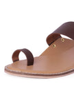 Brown Cruelty-Free Leather Sandals