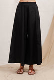 Set of 2: Black A line cotton Kurta and Pallazos