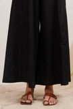 Set of 2: Black A line cotton Kurta and Pallazos