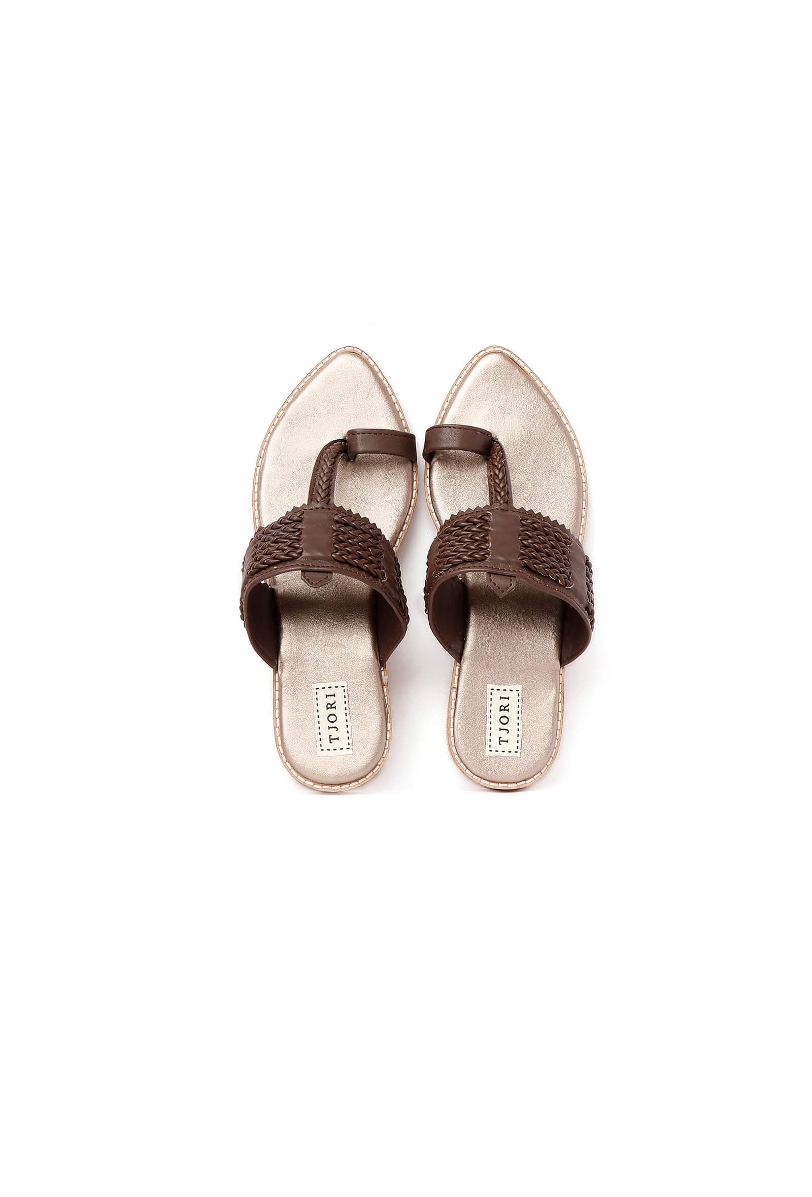 Brown Cruelty-Free Leather Sandals