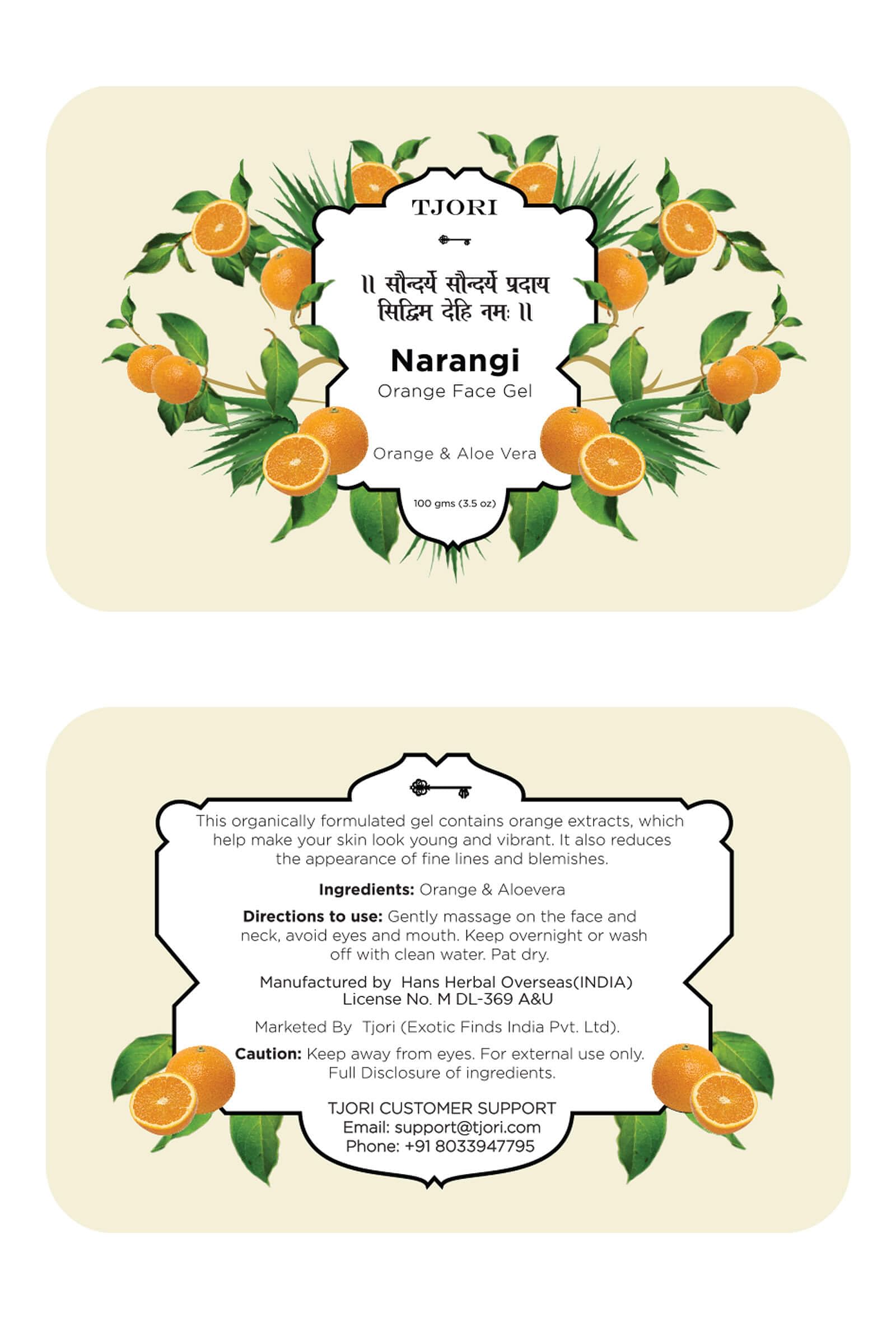 Narangi-Orange Face Gel-100gms